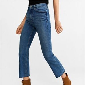 Mango crop flare jeans